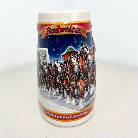 1999 Budweiser Holiday Stein The Clydesdale Legacy CS389 A Century Of Tradition - Picture 2 of 7